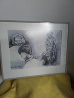 14396) mooie tekening  TONY van der VORST, Ophalen of Verzenden, Minder dan 50 cm, Tekening, Minder dan 50 cm