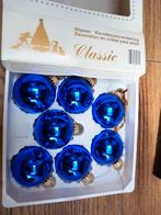 Glazen Kerstboomversiering - Blauw - Classic, Overige materialen, Blauw, Ophalen of Verzenden, Zo goed als nieuw