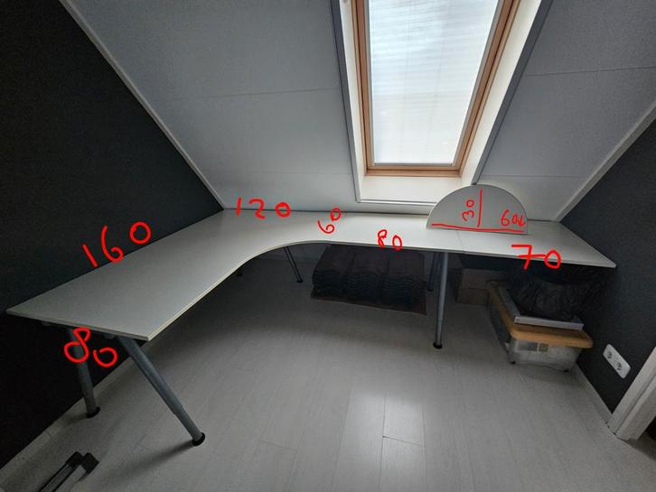 IKEA Galant Hoekbureau, Huis en Inrichting, Bureaus, Gebruikt, Bureau, Ophalen