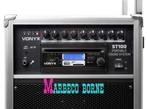 Karaoke, Mobiele geluidset, ST100 MK2, CD,MP3,USB, Bluetooth, Vonyx, Nieuw, Info@marbeco.nl, Complete set