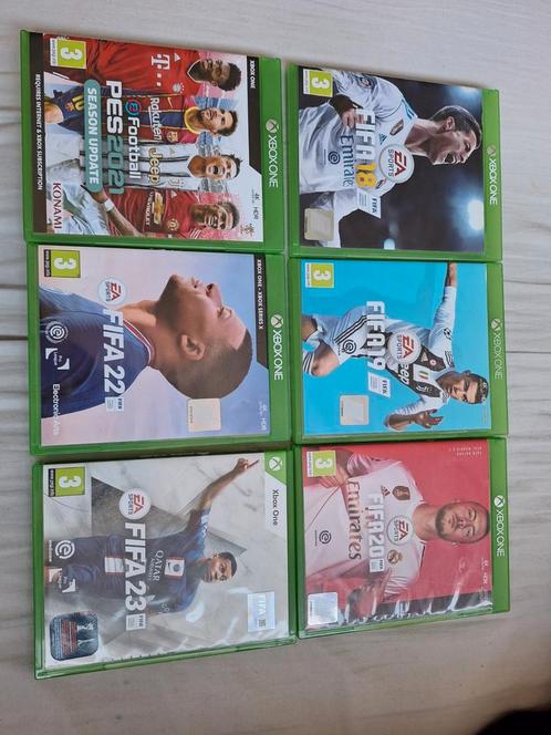 Fifa 18 19 20 22 23 + Pes 21, Spelcomputers en Games, Games | Xbox One, Zo goed als nieuw, Sport, 3 spelers of meer, Vanaf 3 jaar