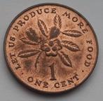 1 Cent 1971 Jamaica Zeldzaam Oude Munt FAO Oplage 20.000, Ophalen of Verzenden, Midden-Amerika