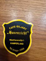 2878 Sticker Cafe-Biljart "Havenzicht", Ophalen of Verzenden, Gebruikt