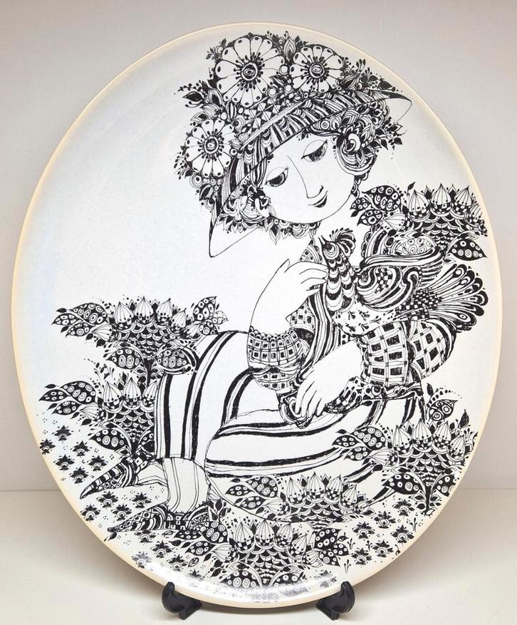 Rosenthal Studio-Linie Bjorn Wiinblad La Paloma sierschaal, Antiek en Kunst, Antiek | Wandborden en Tegels, Ophalen of Verzenden