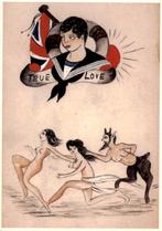 True love, naakte dames, tattoo kunst, Verzenden, 1980 tot heden, Ongelopen, Overige thema's