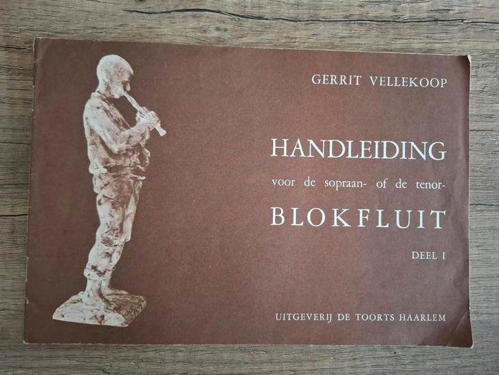 Handleiding voor de sopraan- of de tenor-blokfluit vintage, Muziek en Instrumenten, Bladmuziek, Gebruikt, Les of Cursus, Blokfluit
