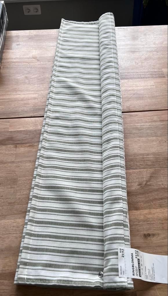 IKEA RINGBLOMMA Vouwgordijn 100x160 - Wit/Grijsgroen, Huis en Inrichting, Stoffering | Gordijnen en Lamellen, Zo goed als nieuw