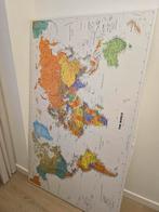 Wereldkaart met vlaggetjes, Huis en Inrichting, Ophalen of Verzenden, Zo goed als nieuw, Overige typen