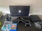 PS4 Compleet Pakket: Monitor, Headset, 3 Controllers + Games, Spelcomputers en Games, Spelcomputers | Sony PlayStation 4, Ophalen of Verzenden