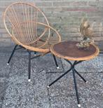 Stoel & tafeltje.  ROHÉ NOORDWOLDE.  Ca '50/'60., Huis en Inrichting, Stoelen, Ophalen, Overige kleuren, Zo goed als nieuw, Eén