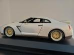 Nissan GTR met CUSTOM BBS wielen Bburago 1:18, Ophalen of Verzenden, Zo goed als nieuw, Bburago