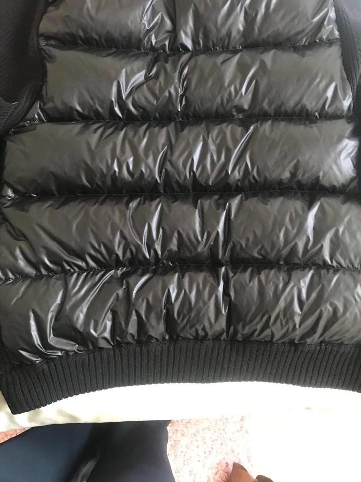 AUTHENTIEK MONCLER ZIP PUFFER JAS/VEST, Kleding | Dames, Jassen | Winter, Zo goed als nieuw, Maat 46/48 (XL) of groter, Zwart