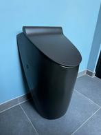 Urinoir mat zwart met frame en bedieningsplaat met sensor, Doe-het-zelf en Verbouw, Sanitair, Ophalen, Zo goed als nieuw, Toilet