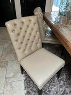 Eetkamerstoelen 6, Huis en Inrichting, Stoelen, Ophalen, Overige kleuren, Leer, Zo goed als nieuw