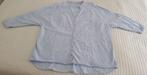 Zara oversized blouse blauw met wit maat s vlindermouwen, Zara, Zo goed als nieuw, Maat 36 (S), Verzenden