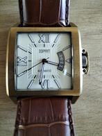 Prachtig en luxe Esprit ES101291001 horloge in nieuwstaat!!!, Leer, Staal, Polshorloge, Ophalen of Verzenden