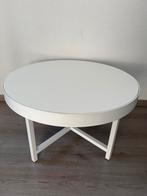 Salontafel rond wit, Huis en Inrichting, Tafels | Salontafels, Ophalen, Gebruikt, 50 tot 100 cm, Rond
