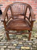 Zware degelijke teak houten stoel, Ophalen