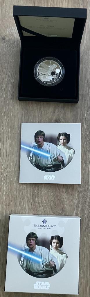 Zilveren 1 ounce munt Star Wars in gelimiteerde oplage (1) beschikbaar voor biedingen