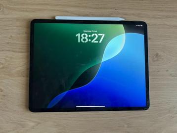 Ipad Pro 12.9 M1-128GB (5e generatie) Met Barst en Pen beschikbaar voor biedingen