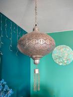 Oosterse hanglamp zilverkleurig, Ophalen, Zo goed als nieuw, Oosters, Metaal