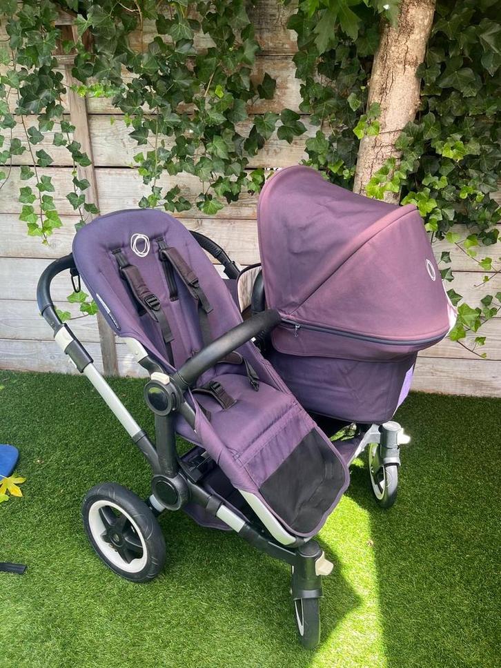 Tweeling kinderwagen Bugaboo donkey 3 donkerblauw, Kinderen en Baby's, Kinderwagens en Combinaties, Gebruikt, Bugaboo, Ophalen of Verzenden
