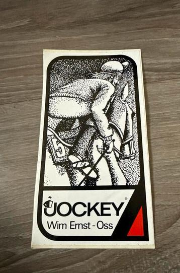 Sticker ~ Vintage Jockey Wim Ernst-Oss  - Uniek Item!! beschikbaar voor biedingen