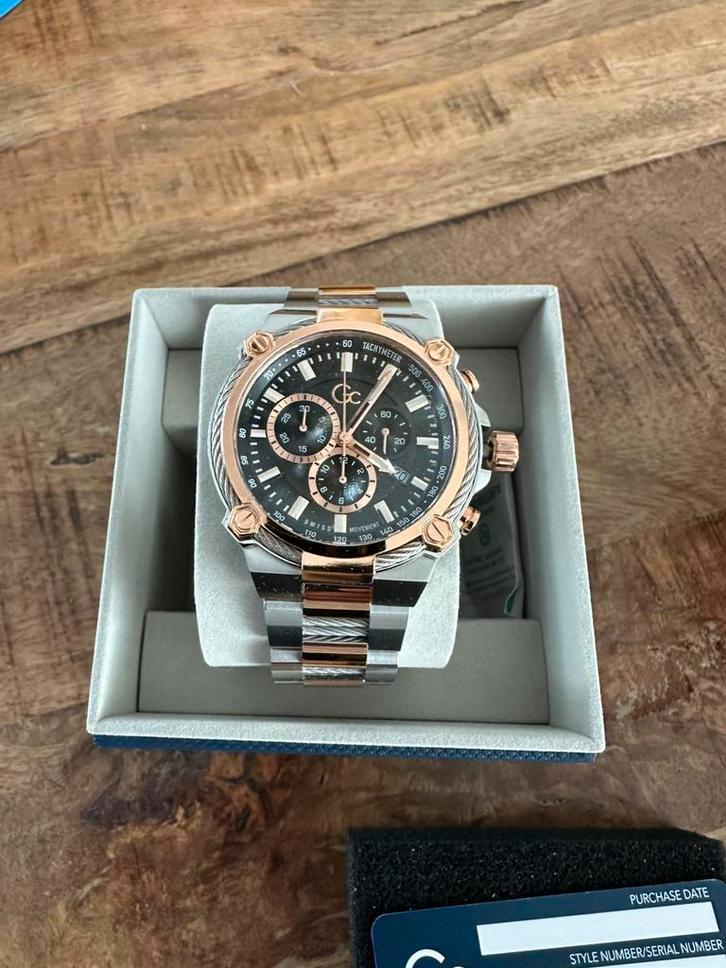 Luxe GC Herenhorloge, model Cableforce, Sieraden, Tassen en Uiterlijk, Horloges | Heren, Nieuw, Polshorloge, Overige merken, Staal