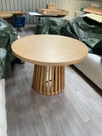 Uitschuifbare eettafel japandi naturel eik NIEUW, Huis en Inrichting, Tafels | Eettafels, Ophalen, Japandi, 100 tot 150 cm, Vier personen