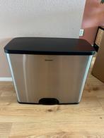 Prullenbak - 45 L - Recycle Pedaalemmer 3x15L Homra KICK ME, Huis en Inrichting, Woonaccessoires | Prullenbakken, Ophalen, Gebruikt