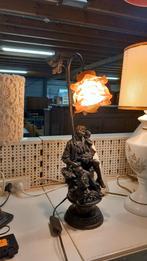 Vintage Bronzen Lamp met Liefdespaar, Antiek en Kunst, Ophalen