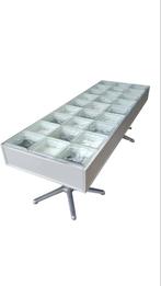 Post-modern Ice glass salontafel, Ophalen of Verzenden, Gebruikt, Metaal