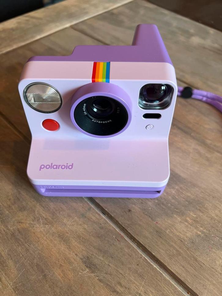 Polaroid camera + 16x film + beschermhoes, Audio, Tv en Foto, Fotocamera's Analoog, Zo goed als nieuw, Polaroid, Ophalen of Verzenden