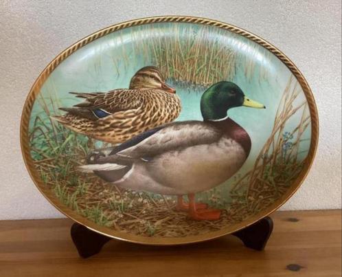 WILDE EEND , 31cm op houten standaard, Huis en Inrichting, Woonaccessoires | Schilderijen, Tekeningen en Foto's, Zo goed als nieuw