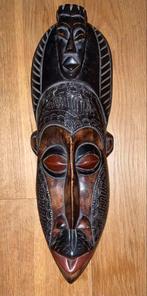 Traditioneel masker houtsnijwerk Ivoorkust Guro Baule, Ophalen of Verzenden