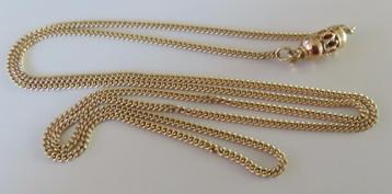 Uit inboedel: 14 krt gouden gourmet ketting 60,5 cm/ 1,8 mm beschikbaar voor biedingen