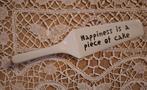 Taartschep - Happiness is a piece of cake, Overige typen, Ophalen of Verzenden, Zo goed als nieuw, Overige stijlen