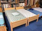 Bed 1p massief hout WD-028, Ophalen, Zo goed als nieuw, 180 cm of meer