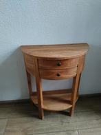 Teakhouten kastje met 2 lades, Huis en Inrichting, Ophalen, Minder dan 50 cm, Gebruikt, Minder dan 50 cm