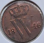 schaarse 1/2 cent 1846 kwaliteit!, Postzegels en Munten, Munten | Nederland, Ophalen of Verzenden, Koning Willem II, Overige waardes