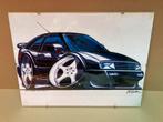 Cartoonprent van VW Corrado 1998, Ophalen of Verzenden, Gebruikt