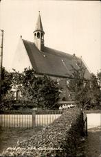 Oudenhoorn Ned Herv Kerk Newo FOTOKAART st 1936, Verzamelen, Ansichtkaarten | Nederland, Verzenden, 1920 tot 1940, Gelopen, Zuid-Holland