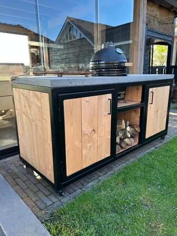 Buitenkeuken, Grillstation, Kamado tafel maatwerk leverbaar! beschikbaar voor biedingen