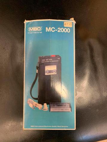 Mini tape recorder MBO MC- 2000 nieuw in doos. beschikbaar voor biedingen