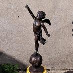 Bronze of spelter of metalen beeld van cupido  36 cm hg, Antiek en Kunst, Ophalen of Verzenden