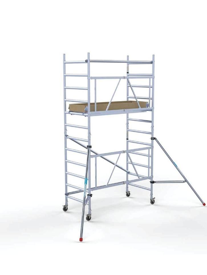 Rolsteiger tehuur / huren, Doe-het-zelf en Verbouw, Steigers, Zo goed als nieuw, Rolsteiger of Kamersteiger, 5 meter of hoger