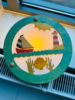 Schattig houten (nacht) lampje van De Noest, met zeethema, Ophalen of Verzenden