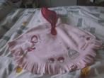 Nieuwe roze/fuchsia/grijze poncho meisje/paddenstoeltjes 80, Ophalen of Verzenden, Nieuw, Meisje, Jasje