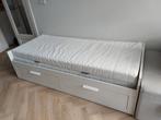 IKEA Brimnes met lades, Ophalen, Wit, Tweepersoons, Zo goed als nieuw