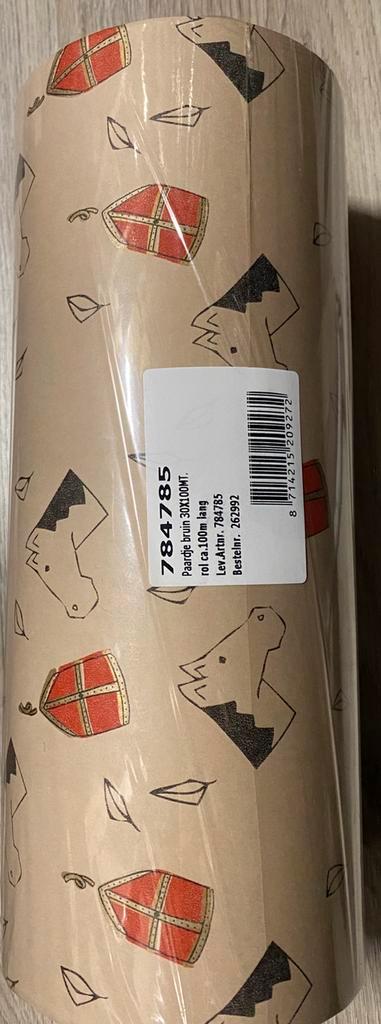 Sinterklaas cadeau papier 100 meter lang 30cm breed NIEUW, Diversen, Cadeaupapier, Nieuw, Ophalen of Verzenden